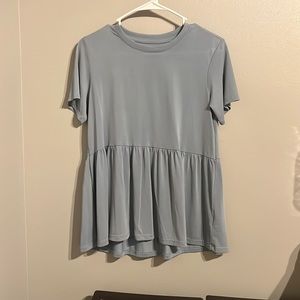 Blue American Eagle flowy shirt